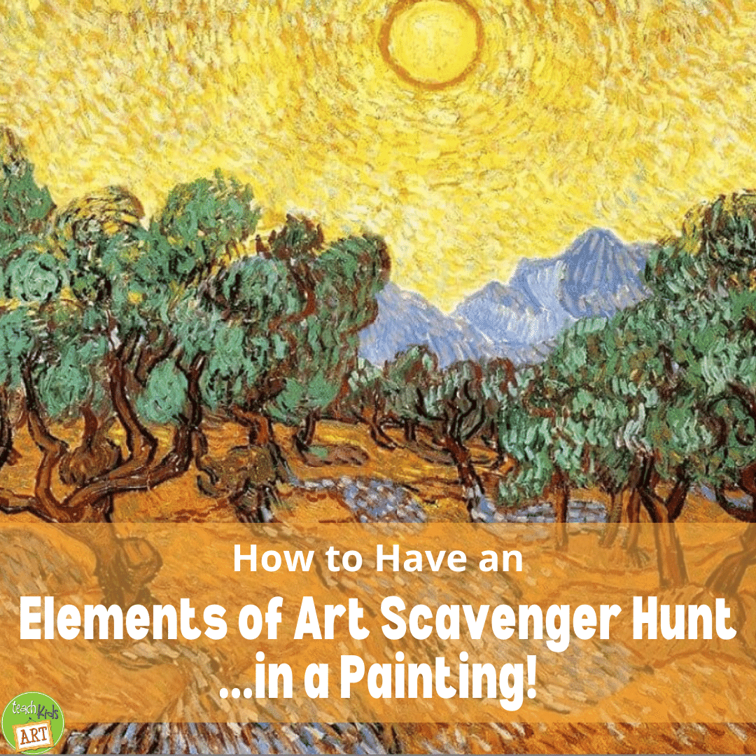 How to Have an Elements of Art Scavenger Hunt in a Painting