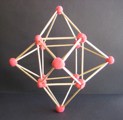 Toothpick Sculptures – 3D Pyramid Stars