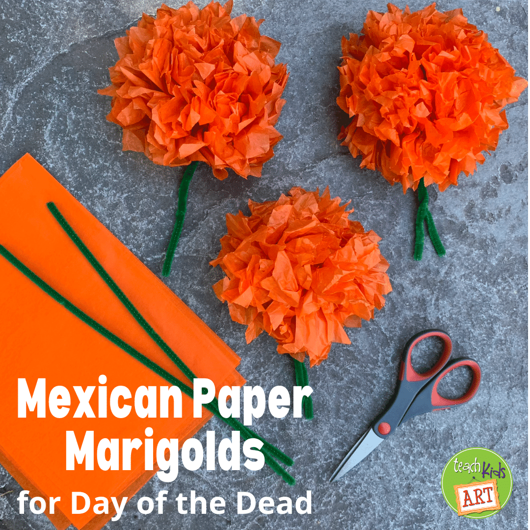 How to Make Easy Mexican Paper Marigolds for Day of the Dead
