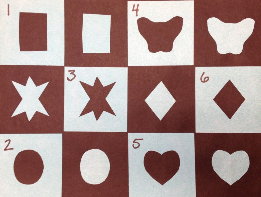 Positive Shape Photo Example Basic Collage with Positive and Negative Shapes • TeachKidsArt