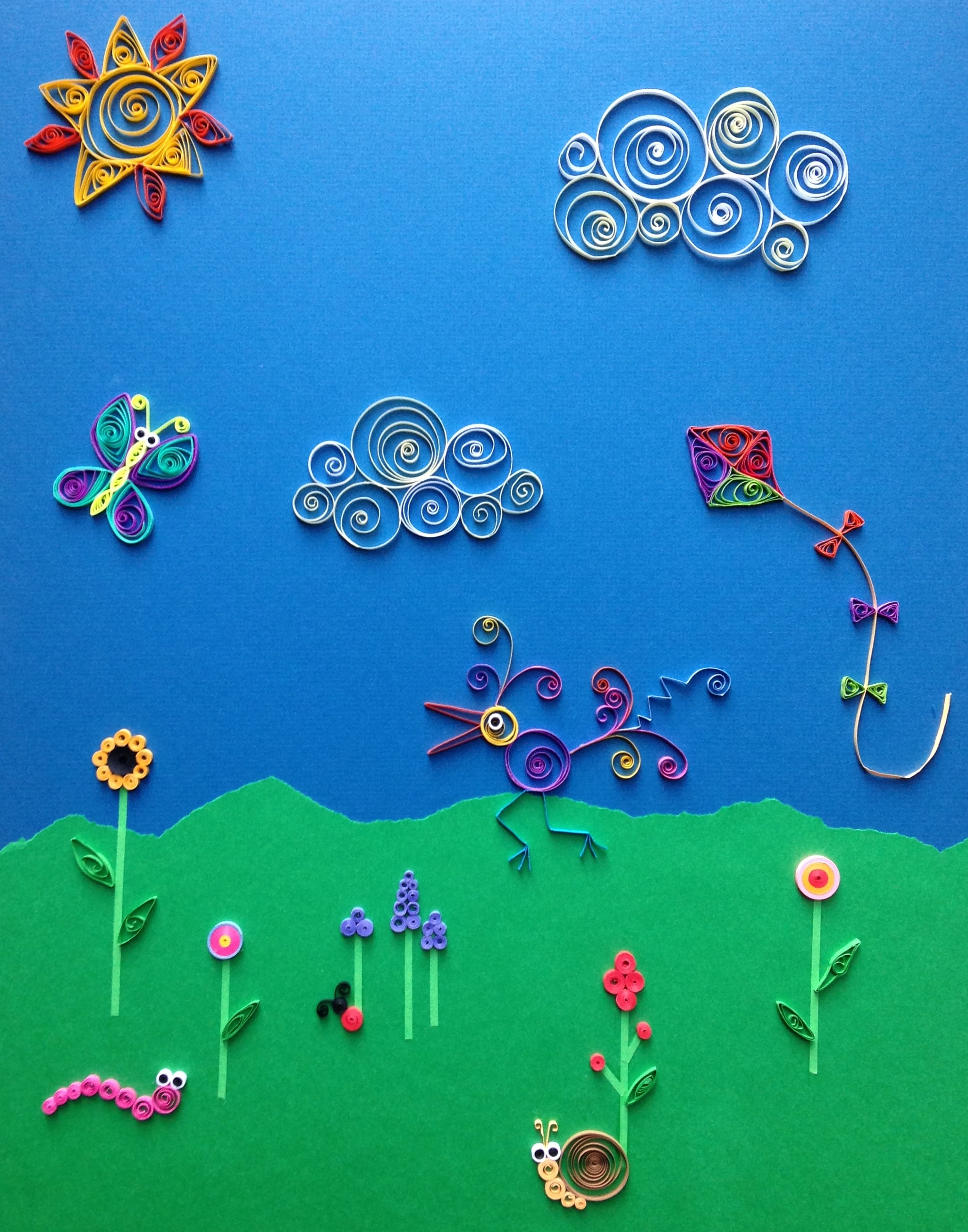 Imaginary Landscape with Quilling