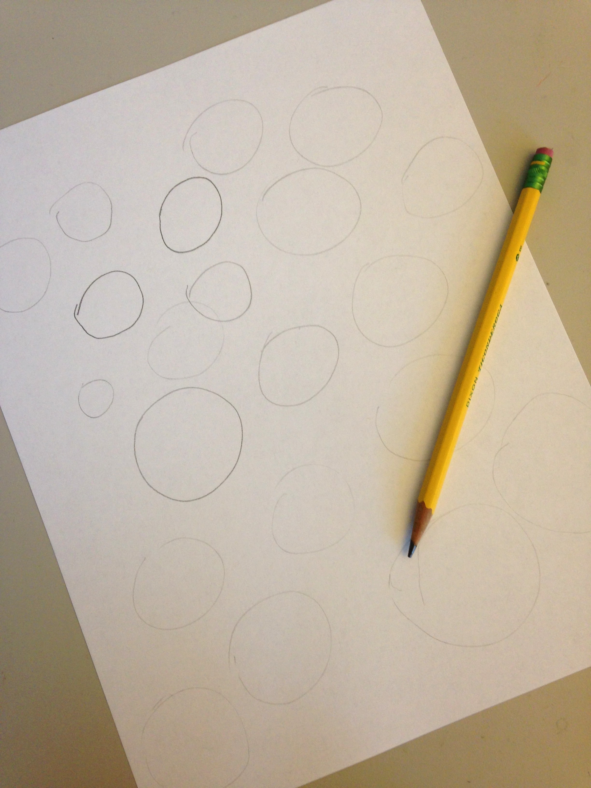 Drawing circles with a light touch