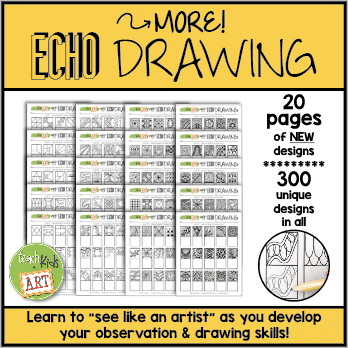 photo of "More! Echo Drawing", a resource on TPT for teaching kids to draw