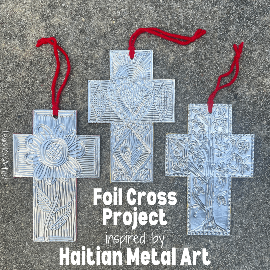 How to Make a Foil Cross Project Inspired by Haitian Metal Art
