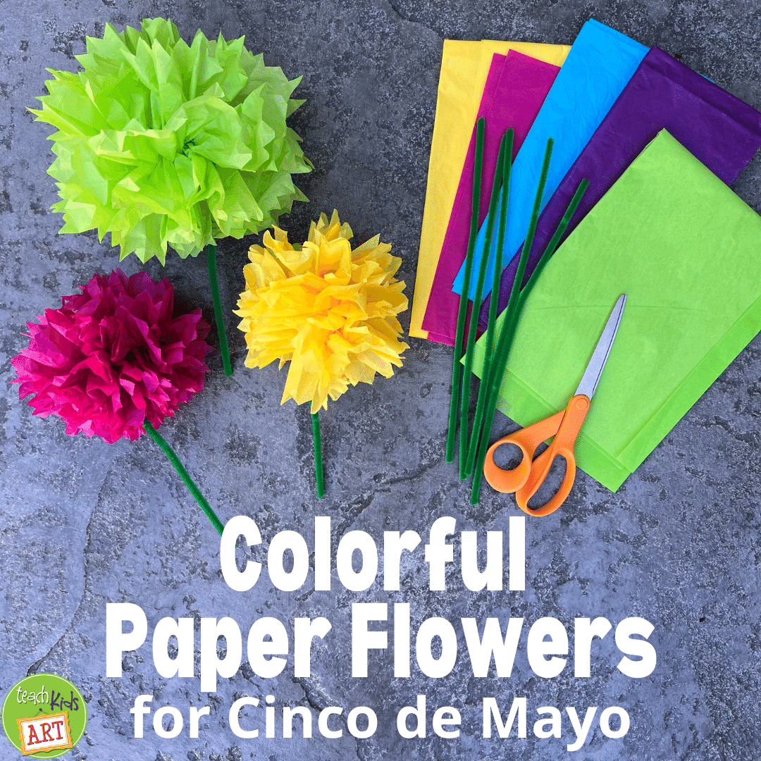 Colorful Paper Flowers for Cinco de Mayo